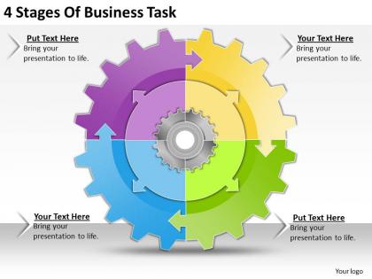 1013 business ppt diagram 4 stages of business task powerpoint template