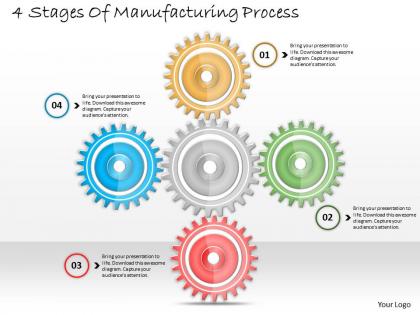 1013 business ppt diagram 4 stages of manufacturing process powerpoint template