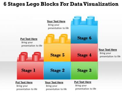 1013 business ppt diagram 6 stages lego blocks for data visualization powerpoint template