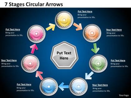 1013 business ppt diagram 7 stages circular arrows powerpoint template