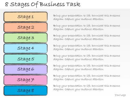 1013 business ppt diagram 8 stages of business task powerpoint template