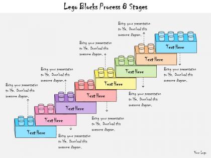 1013 business ppt diagram lego blocks process 8 stages powerpoint template