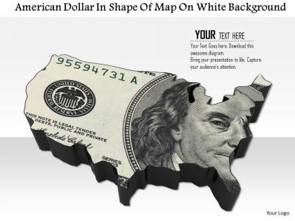 1014 american dollar in shape of map on white background image graphics for powerpoint