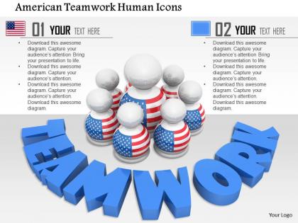 1014 american teamwork human icons image graphics for powerpoint