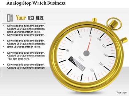 1014 analog stop watch business image graphics for powerpoint