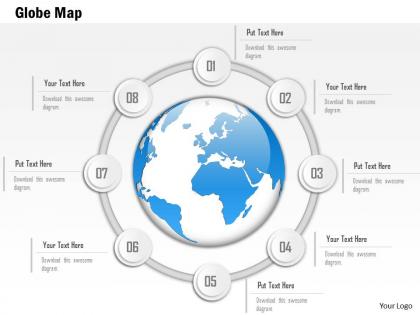 1014 business plan central america globe in eight spheres circle line powerpoint presentation template