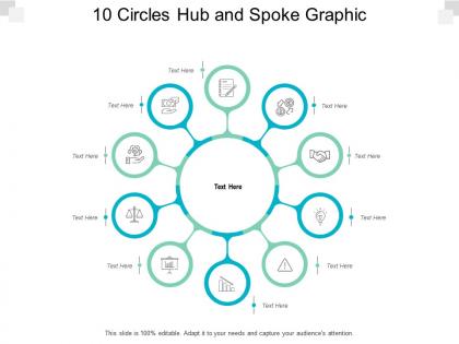 10 circles hub and spoke graphic