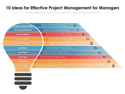 10 ideas for effective project management for managers