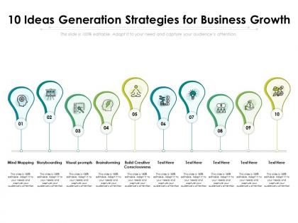 10 ideas generation strategies for business growth