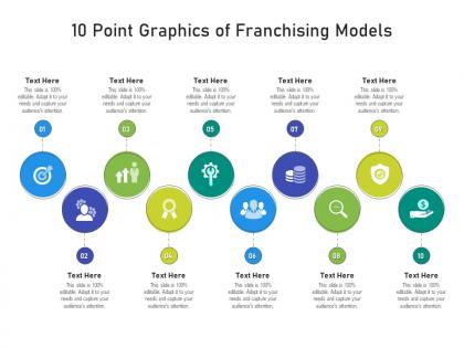 10 point graphics of franchising models infographic template