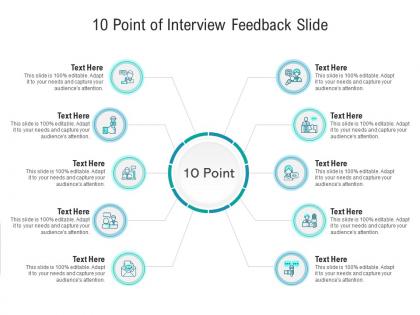 10 point of interview feedback slide infographic template