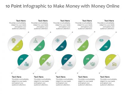 10 point to make money with money online infographic template