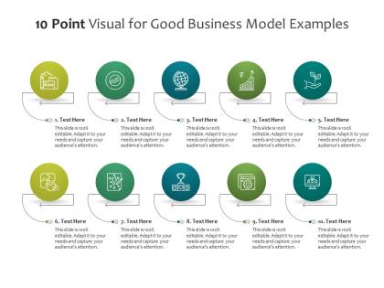 10 point visual for good business model examples infographic template