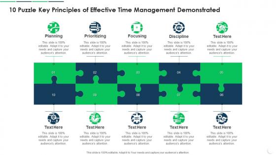 10 Puzzle Key Principles Of Effective Time Management Demonstrated