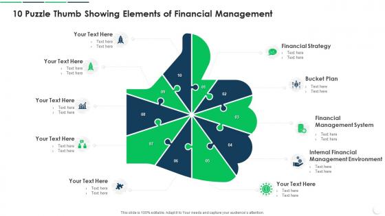 10 Puzzle Thumb Showing Elements Of Financial Management