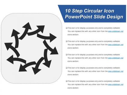 10 step circular icon powerpoint slide design