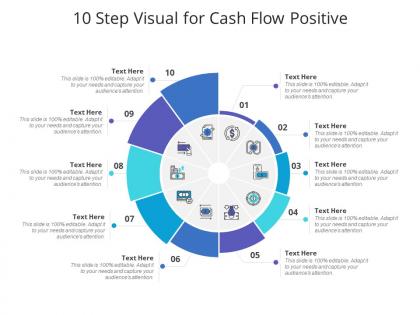 10 step visual for cash flow positive infographic template