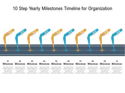 10 step yearly milestones timeline for organization