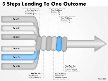 1103 business finance strategy development 6 steps leading to one outcome strategy diagram