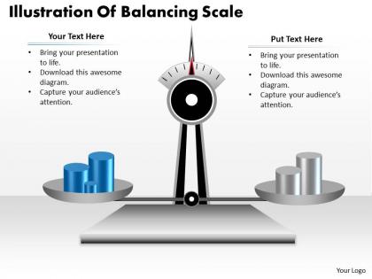 1103 business framework model illustration of balancing scale consulting diagram