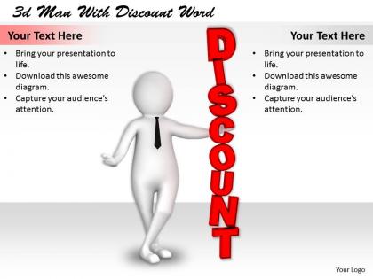 1113 3d man with discount word ppt graphics icons powerpoint
