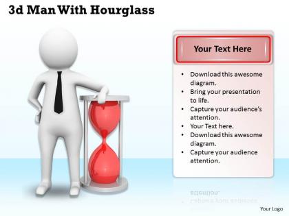 1113 3d man with hourglass ppt graphics icons powerpoint