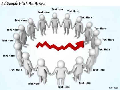 1113 3d people with an arrow ppt graphics icons powerpoint