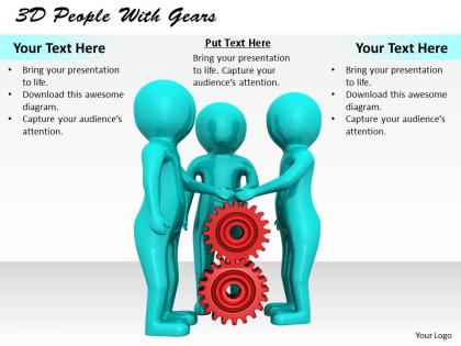 1113 3d people with gears ppt graphics icons powerpoint