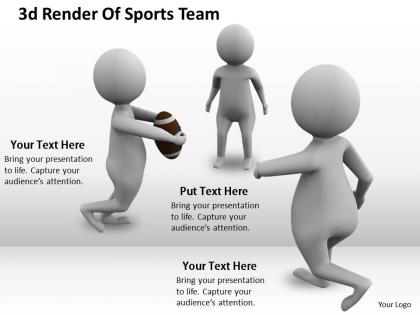 1113 3d render of sports team ppt graphics icons powerpoint