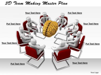 1113 3d team making master plan ppt graphics icons powerpoint