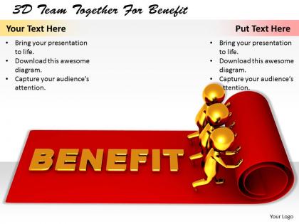 1113 3d team together for benefit ppt graphics icons powerpoint