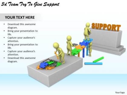 1113 3d team try to give support ppt graphics icons powerpoint