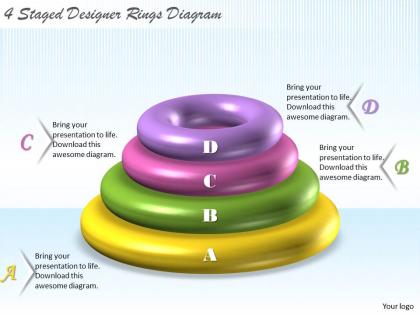1113 business ppt diagram 4 staged designer rings diagram powerpoint template