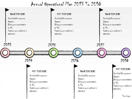 1113 business ppt diagram annual operational plan 2013 to 2018 powerpoint template