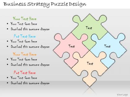 1113 business ppt diagram business strategy puzzle design powerpoint template
