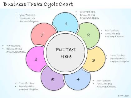 1113 business ppt diagram business tasks cycle chart powerpoint template