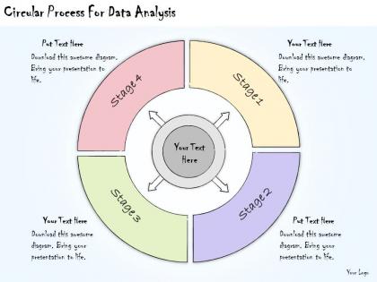 1113 business ppt diagram circular process for data analysis powerpoint template