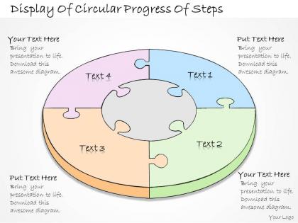 1113 business ppt diagram display of circular progress of steps powerpoint template