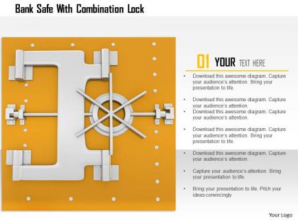 1114 bank safe with combination lock image graphics for powerpoint