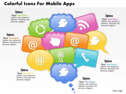 1114 colorful icons for mobile apps powerpoint template