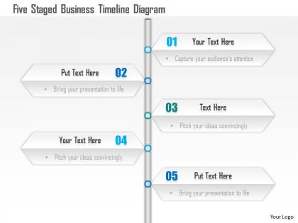 1114 five staged buisness timeline diagram powerpoint template