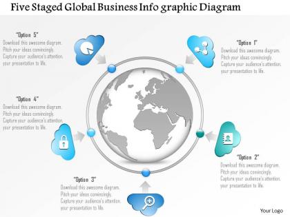 1114 five staged global business infographic diagram powerpoint template