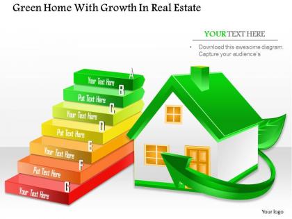 1114 green home with growth in real estate powerpoint template