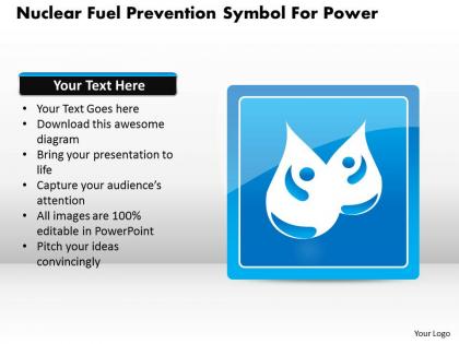 1114 nuclear fuel prevention symbol for power powerpoint template