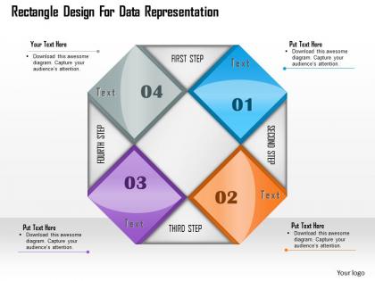 1114 rectangle design for data representation powerpoint template