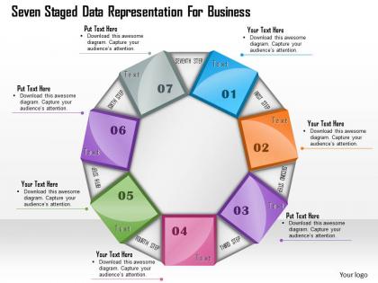 1114 seven staged data representation for business powerpoint template