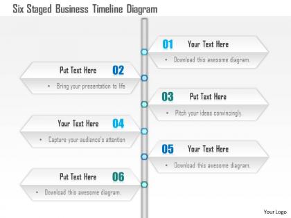 1114 six staged business timeline diagram powerpoint template