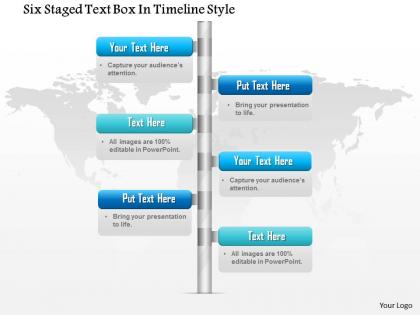1114 six staged text box in timeline style powerpoint template
