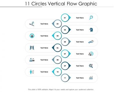 11 circles vertical flow graphic