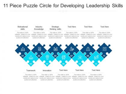 11 piece puzzle circle for developing leadership skills